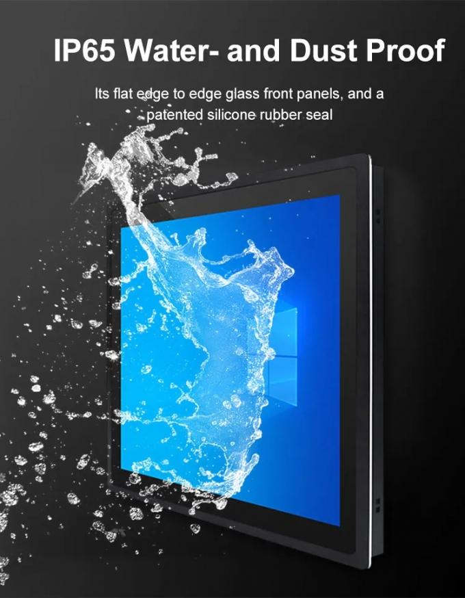 13.3 Inch Windows Panel Mount Industrial Monitor IP65 Dust Proof Waterproof