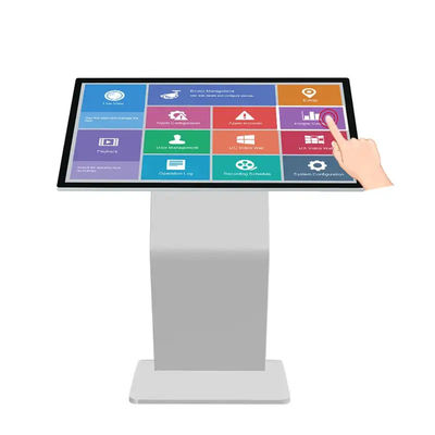 43 Inch Touch Screen Kiosk , Interactive Table Kiosk Floor Standing For Information Query