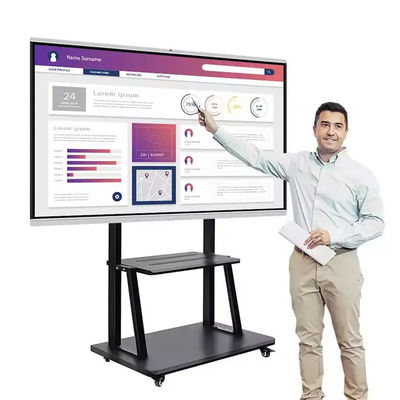Bordo interattivo del touch screen mobile, bordo anabbagliante di Digital per l'insegnamento a 75 pollici