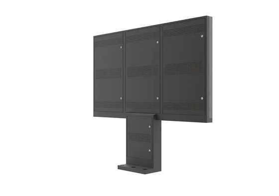 Dreifacher Schirm LCD-digitale Beschilderung im Freien 55 Zoll für Menü-Bretter