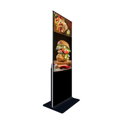 55&quot; Floor Standing Digital Display Wide Viewing Angle LCD Advertising Totem