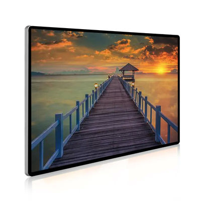 Touch HD LCD Screen Wall Mounted Ultra Thin 65 Inch For Advertisement