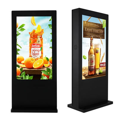 43 Inch Ultra Thin Floor Standing Digital Signage Display For Outdoor Advertising