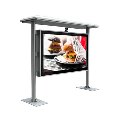 Floor Standing Outdoor LCD Digital Signage 2500 Nits 65 Inch For Bus Station