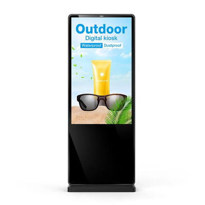 OEM ODM Outdoor LCD Digital Signage With 2000 Nits Touch Screen