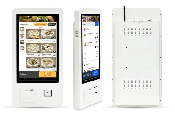 Check In Self Service Kiosk Floor Standing With LCD Multi Touch Screen
