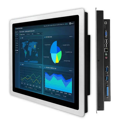 IP65 Waterproof Fanless Industrial Monitor Embedded 300cd/M2 Brightness