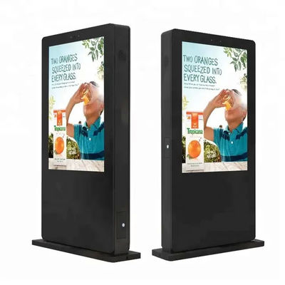 86 Inch Advertising TV Display , 3000 Nits Outdoor Digital Kiosk ODM