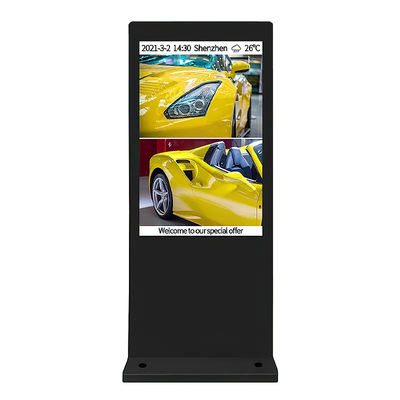 49 Inch 2000 Nits Outdoor LCD Digital Signage Kiosk For Advertising