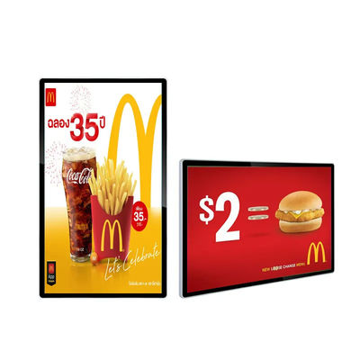 43 inch 178° Viewing Angle Wall Mounted Digital Signage with 4k Resolution and 8ms Response Time