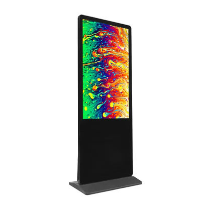 Der 65 Zoll-Boden-Stellungs-digitale Beschilderung, Multimedia geben stehenden Touchscreen-Kiosk frei