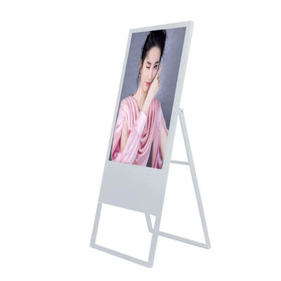 55 Inch Flexible Free Standing Digital Display Screens Portable For Advertising