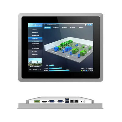 All In One Panel Mount Industrial Monitor With 21.5 Inch Capacitive Touch Screen