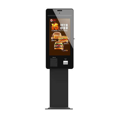 Interactive Self Service Ordering Kiosk , Multi Touch Fast Food Order Kiosk OEM