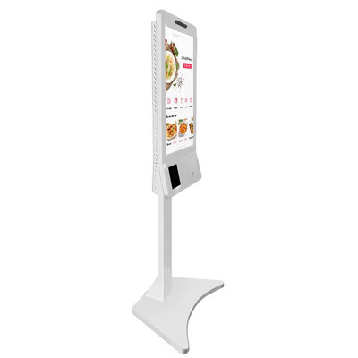 Floor Stand Food Ordering Kiosk Machine 15.6 Inch For Restaurant