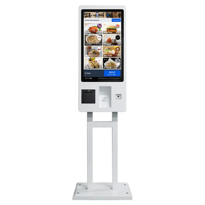 Free Standing Self Service Kiosk 21.5 Inch Touchscreen With Thermal Printer