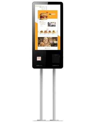 Free Standing Self Service Kiosk 21.5 Inch Touchscreen With Thermal Printer