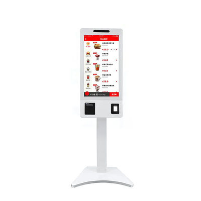 Floor Stand Food Ordering Kiosk Machine 15.6 Inch For Restaurant