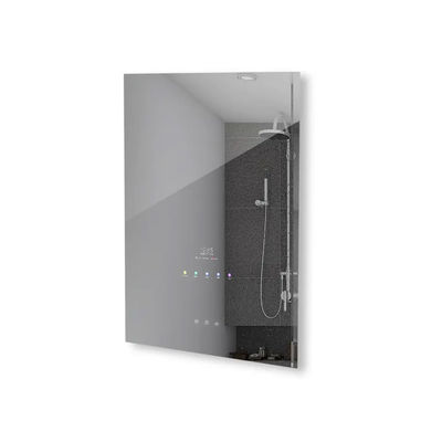 5mm Thickness Touch Screen Smart Mirror Flame Proof With Time Display