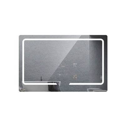 Wifi Magic Smart LCD Bathroom Mirror Rectangle Shape Wall Mounted
