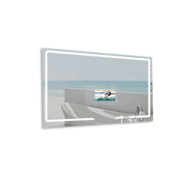 27 Inch LCD Illuminated Touch Screen Smart Mirror Waterproof For Bathroom