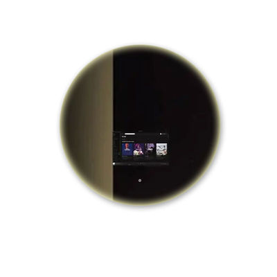 Customized Round Smart Mirror Wall Mounted For Ladies Makeup