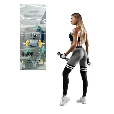 43 Inch WIFI Smart Fitness Mirror Interactive For Gym Health Exercise