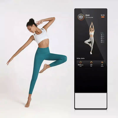 55 Inch Customized Smart Fitness Mirror For Home Yoga Dance Exercise