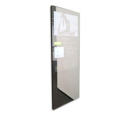 Custom Logo Fitness Exercise Interactive Mirror With Wifi Android Touch Screen