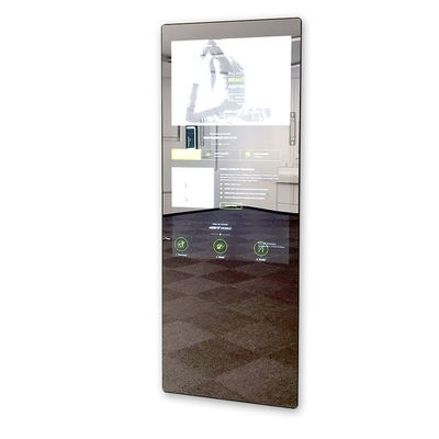 Custom Logo Fitness Exercise Interactive Mirror With Wifi Android Touch Screen
