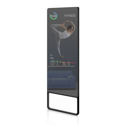 55 Inch Interactive Home Gym Mirrors , Intelligent Fitness Mirror With LCD Screen