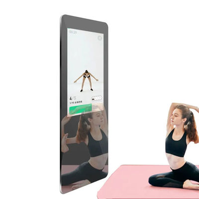 Floor Standing Smart Fitness Mirror , Interactive Workout Mirror For Android OS