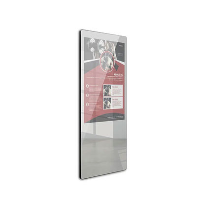 Floor Standing Interactive Fitness Mirror For Gym Workout Multifunctional