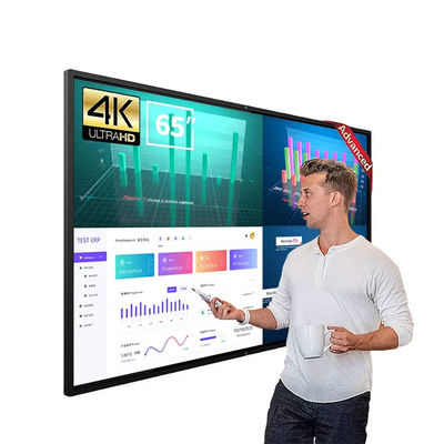 Anti Glare 65 Inch Interactive Whiteboard , 4K Interactive Digital Board For Teaching