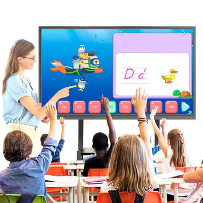 Anti Glare 65 Inch Interactive Whiteboard , 4K Interactive Digital Board For Teaching