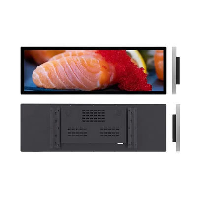 Commercial Bar LCD Display Ultra Wide 35.5 Inch For Subway Bus Station