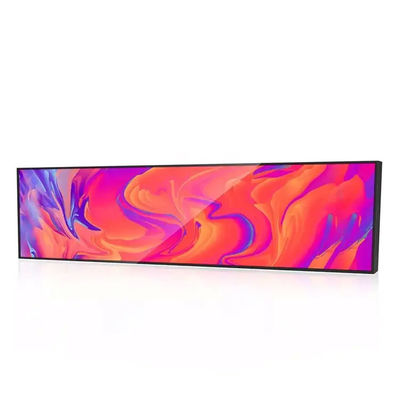Stretched Bar LCD Display 500cd/M2 Brightness For Advertising