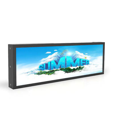 Wifi Android Ultrawide LCD Panel Wall Mount For Indoor Advertising