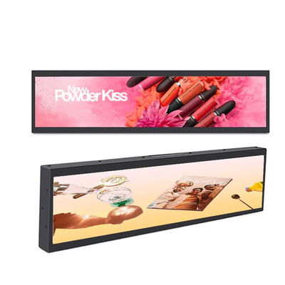 Ultra Wide Bar LCD Display Screen 49.5 Inch For Subway Banks