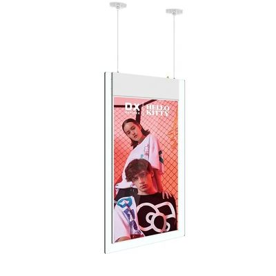 Ultra Thin Digital Window Displays With Hanging Double Sided OEM ODM