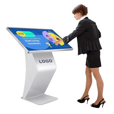 Pavimento che sta il chiosco a 21,5 pollici del touch screen per informazioni di Digital
