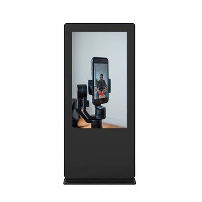 Theftproof Android 49&quot; Outdoor Lcd Digital Signage Vertical Business Black / White