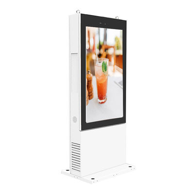 Wide Viewing Angle Outdoor Lcd Advertising Player 55&quot; Wifi / Ethernet Connectivity