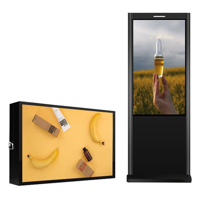 Wide Viewing Angle Outdoor Lcd Advertising Player 55&quot; Wifi / Ethernet Connectivity