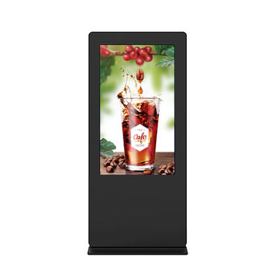 Theftproof Android 49&quot; Outdoor Lcd Digital Signage Vertical Business Black / White