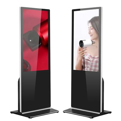 43&quot; Floor Standing LCD Advertising Kiosk Sheet Metal Housing Touch Screen Totem