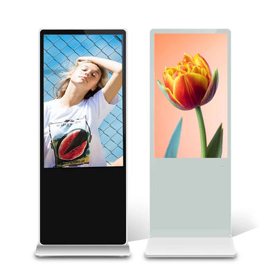 43&quot; Floor Standing LCD Advertising Kiosk Sheet Metal Housing Touch Screen Totem