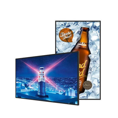 Hot sale 32/43/55/65 75 inch LCD Digital Signage commercial digital signage wall mounted siplit screen