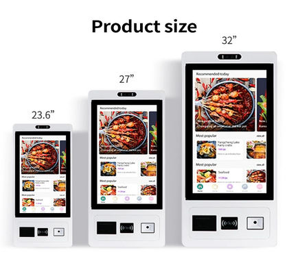 Wall Hot sale wall Mounted 18.5 Self-service Payment Kiosk 58mm Thermal Printer and Customizable Installation