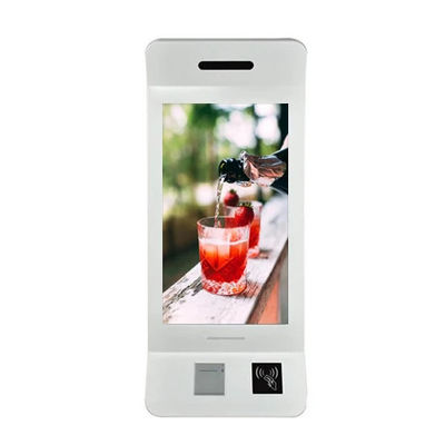 Wall Hot sale wall Mounted 18.5 Self-service Payment Kiosk 58mm Thermal Printer and Customizable Installation